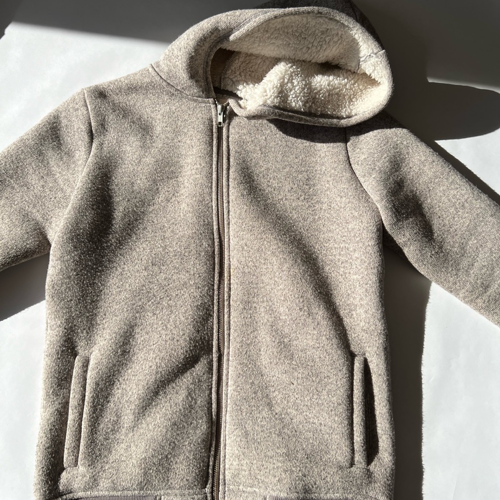 Tucker and Tate grey wool zip up kids xl